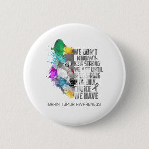 Unterstützung von Brain Tumor Awareness Ribbon Ges Button