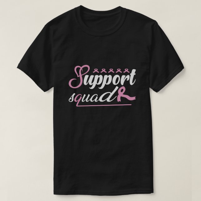 Unterstützung von Brustkrebs Brustkrebs T-Shirt (Design vorne)