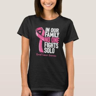 Unterstützung von Brustkrebs Familie Frauen Brustk T-Shirt