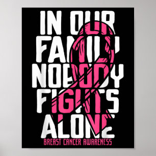 Unterstützung von Brustkrebs rosa Brustkrebs Poster
