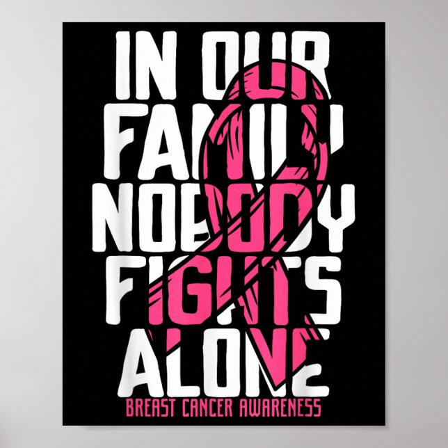 Unterstützung von Brustkrebs rosa Brustkrebs Poster (Vorne)