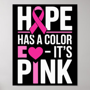 Unterstützung von Brustkrebs Rosa Oktober Brustkre Poster