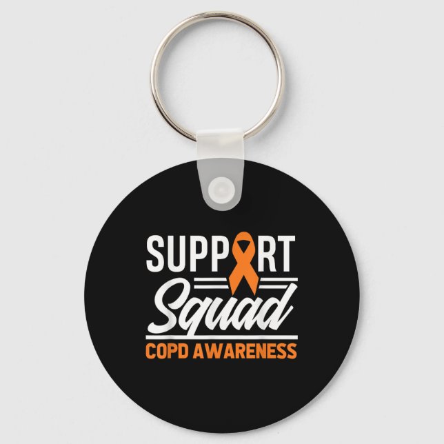 Unterstützung von Copd Warrior für Copd-Bewusstsei Schlüsselanhänger (Vorderseite)