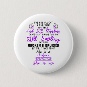 Unterstützung von Crohns Kriegergeschenken Button