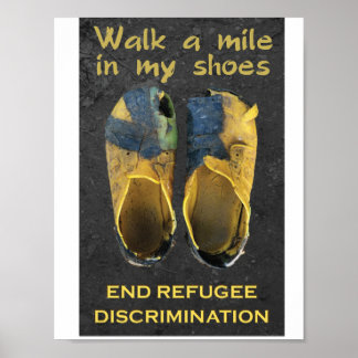 Unterstützung von Flüchtlingspostern Poster