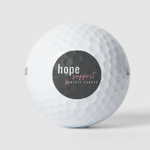 Unterstützung von Golf Balls durch Brustkrebs