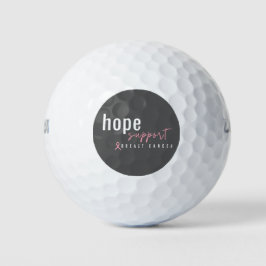 Unterstützung von Golf Balls durch Brustkrebs Golfball