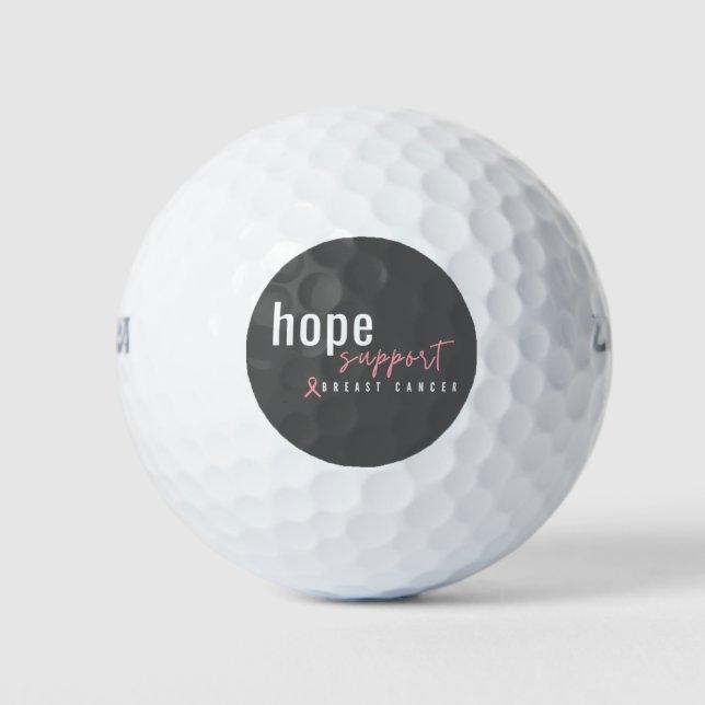 Unterstützung von Golf Balls durch Brustkrebs Golfball (Vorderseite)