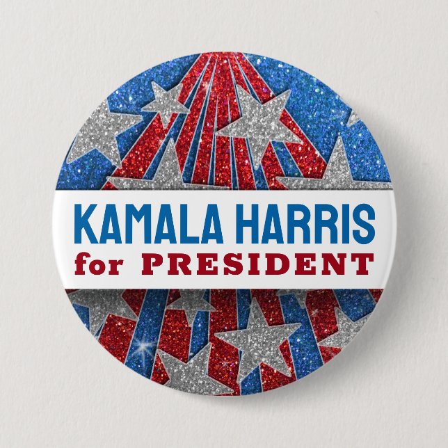 Unterstützung von Kamala Harris 2024: Vorbereitung Button (Vorderseite)