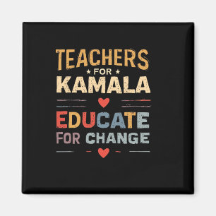 Unterstützung von Kamala Harris Bildung Teacher Ha Magnet