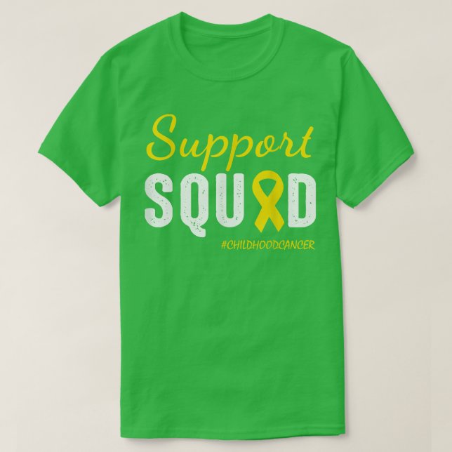 Unterstützung von Krebs im Kindesalter T-Shirt (Design vorne)