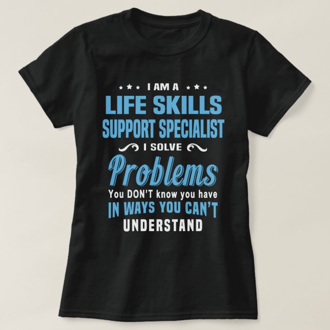 Unterstützung von Lebenskompetenzen Fachspezialist T-Shirt (Design vorne)