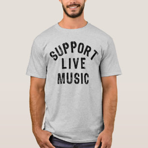Unterstützung von Live Music, Live Band, Concertor T-Shirt