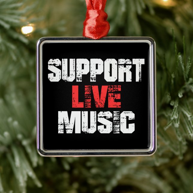 Unterstützung von Live Music Ornament Aus Metall (Baum)