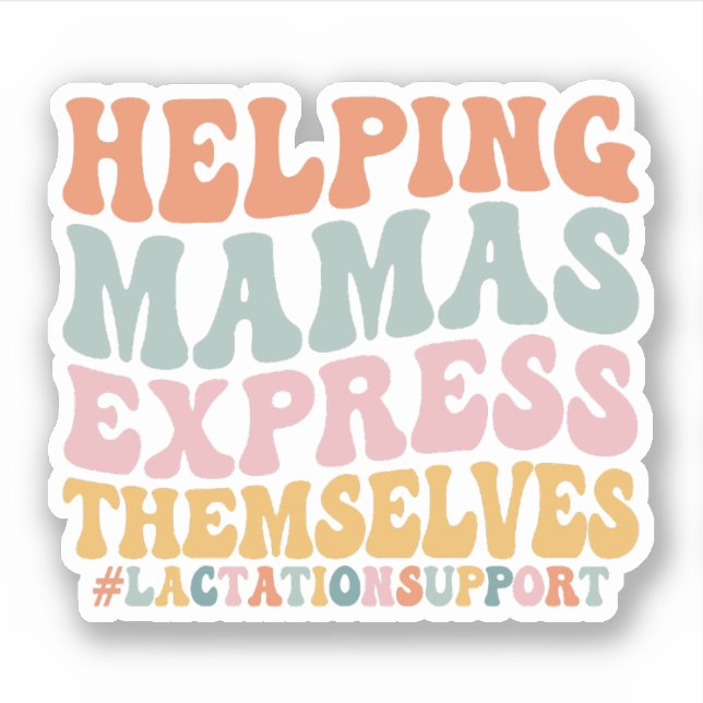 Unterstützung von Mama Express für sich selbst - S Aufkleber (Vorderseite)