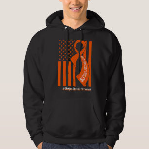 Unterstützung von mehreren Sklerose Squad US Flag Hoodie