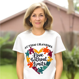 Unterstützung von Oma zur Sensibilisierung für Aut T-Shirt