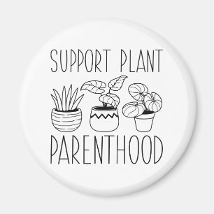 Unterstützung von Pflanze Magnet