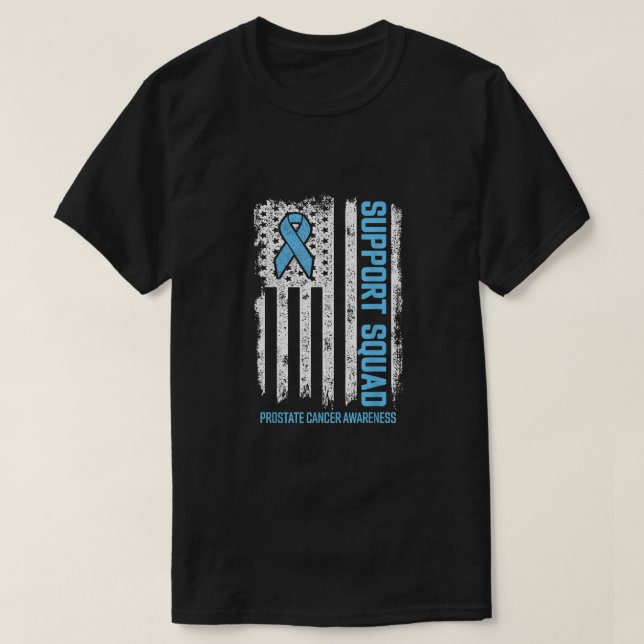 Unterstützung von Prostatakrebs-Flag für Squad Pro T-Shirt (Design vorne)