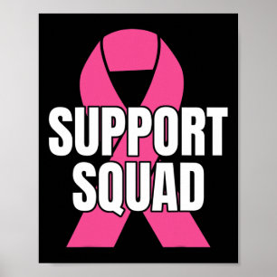 Unterstützung von Squad Breast Cancer - Im Oktober Poster