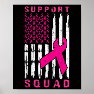 Unterstützung von Squad Brustkrebs - Pink Support Poster