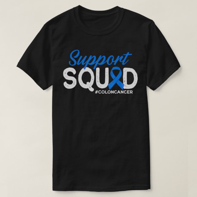 Unterstützung von Squad Colon Cancer Friends und F T-Shirt (Design vorne)