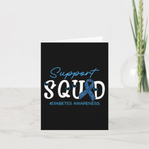 Unterstützung von Squad Costume Blue Ribbon Diabet Karte