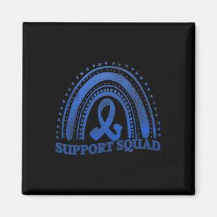 Unterstützung von Squad Diabetes Awareness Blue Ri Magnet