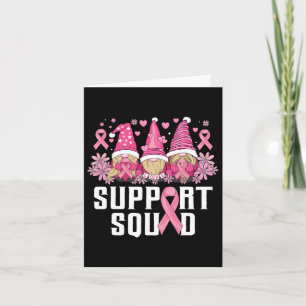 Unterstützung von Squad Family Gnomes Brustkrebs-A Karte