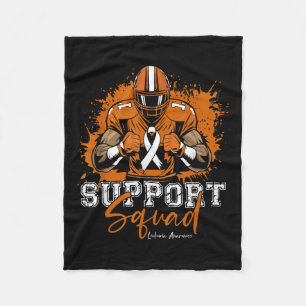 Unterstützung von Squad Football Orange Ribbon Leu Fleecedecke