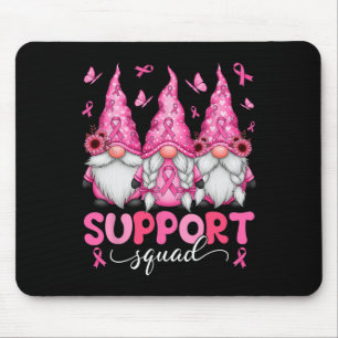 Unterstützung von Squad Gnomes Brustkrebs Bewussts Mousepad
