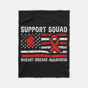 Unterstützung von Squad Heart Diseases Awareness M Fleecedecke