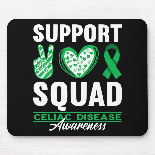 Unterstützung von Squad I Glutenfreiem Zöliakie Mousepad (Vorne)