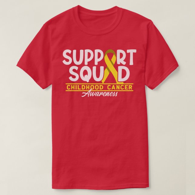 Unterstützung von Squad I Gold Awareness Ribbon I  T-Shirt (Design vorne)