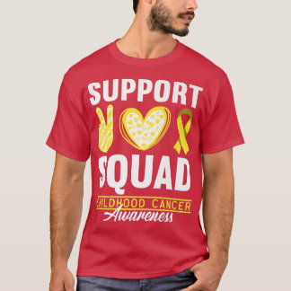 Unterstützung von Squad I Gold Awareness Ribbon I  T-Shirt