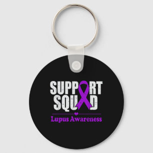 Unterstützung von Squad Lupus Awareness Lila Autoi Schlüsselanhänger