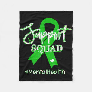 Unterstützung von Squad Mental Health Awareness Li Fleecedecke