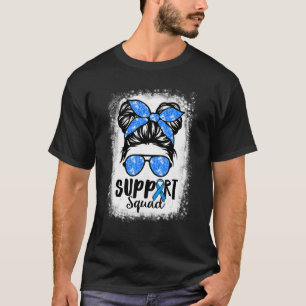 Unterstützung von Squad Messy Bun Blue Warrior Dia T-Shirt