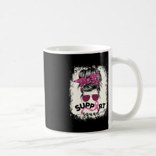 Unterstützung von Squad Messy Bun Breast Cancer Aw Kaffeetasse