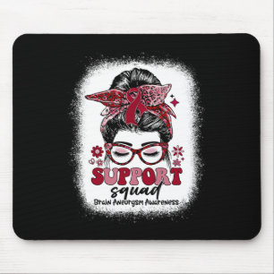 Unterstützung von Squad Messy Bun Gehirn Aneurysma Mousepad