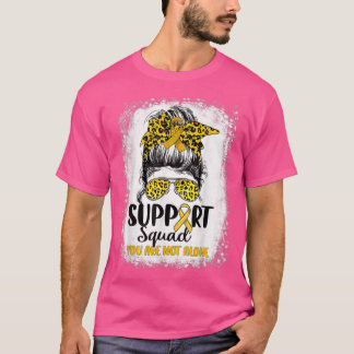 Unterstützung von Squad Messy Bun Gold Krieger Kin T-Shirt