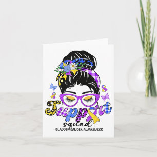 Unterstützung von Squad Messy Bun Leopard Blase Ca Karte