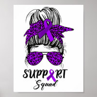 Unterstützung von Squad Messy Bun Lila Warrior Hei