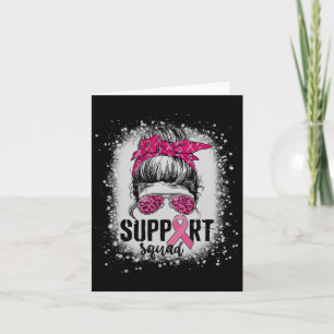 Unterstützung von Squad Messy Bun Pink Krieger Bru Karte