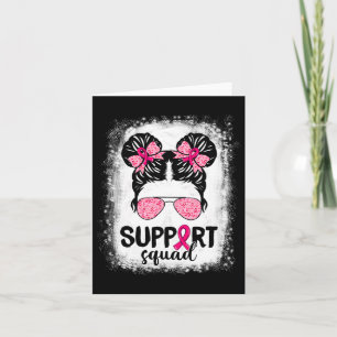 Unterstützung von Squad Messy Bun Pink Krieger Bru Karte