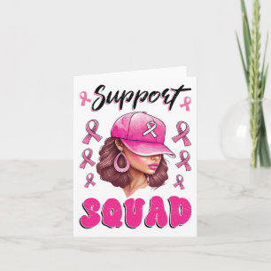 Unterstützung von Squad Messy Bun Pink Krieger Bru Karte