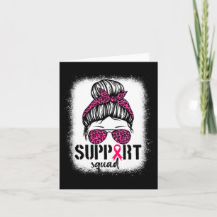 Unterstützung von Squad Messy Bun Pink Krieger Bru Karte