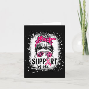 Unterstützung von Squad Messy Bun Pink Krieger Bru Karte