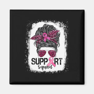 Unterstützung von Squad Messy Bun Pink Krieger Bru Magnet