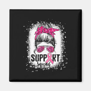 Unterstützung von Squad Messy Bun Pink Krieger Bru Magnet